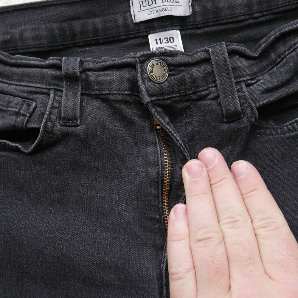 Judy Blue Jeans Womens Size 11 Black High Rise Skinny Stretch Denim USA - Picture 9 of 15